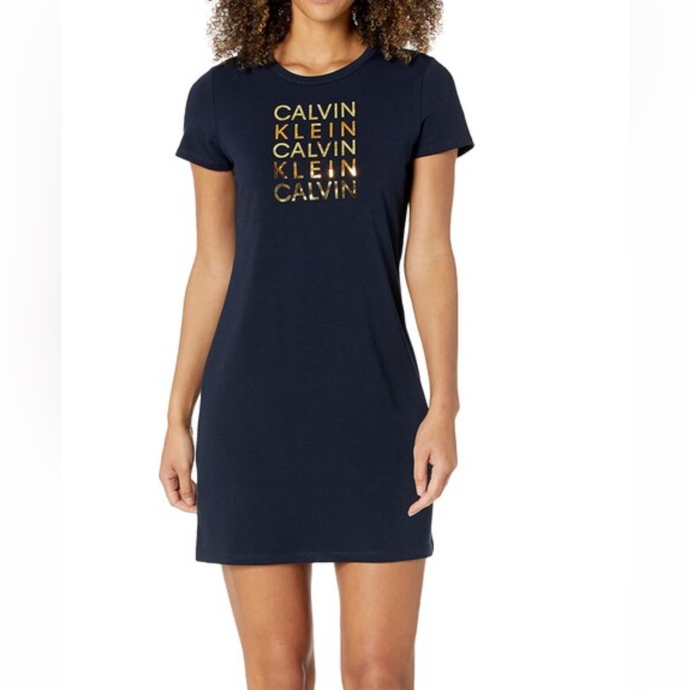 Calvin Klein Women's Logo T-Shirt Dress